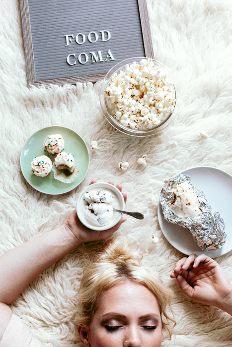 Woman had food cravings and is now sleeping